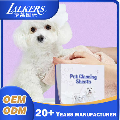 Bom preço Folhas de limpeza extra grossas para animais de estimação Folhas de shampoo para cães leves descartáveis para limpeza interna on-line