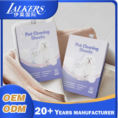 Bom preço Papel de lavagem corporal descartável para animais de estimação Perfume perfumado para cães Banheiro de toque suave on-line