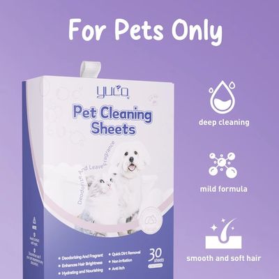 Bom preço Toque suave lençóis de roupa para cabelos de animais de estimação lençóis de banheiro perfumados lençóis de lavagem corporal para cães on-line