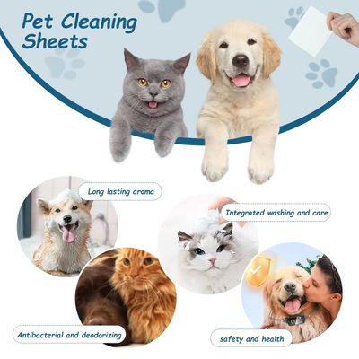Bom preço Lentes de limpeza extra grossas para animais de estimação Lentes descartáveis de lavagem corporal para cães para interiores on-line