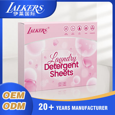 Bom preço Folhas de detergente para lavanderia com limpeza profunda e roupas frescas on-line