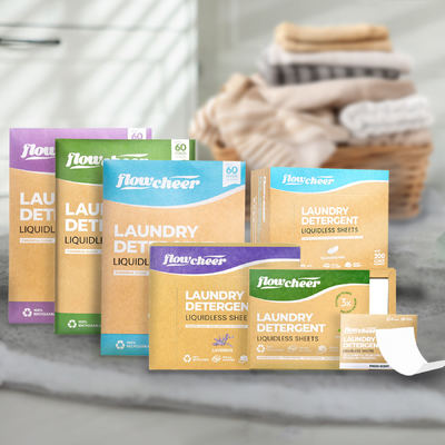 Folhas de detergente de roupa ecológicas Biodegradáveis Ligas de detergente de roupa baseadas em planta