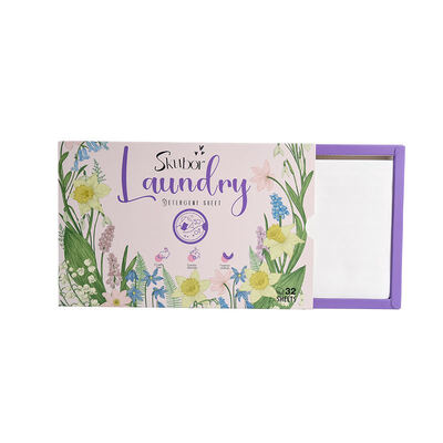 Folhas de Detergente para Lavar Roupa Ecológicas 8X com Limpeza Profunda e Remoção de Odores