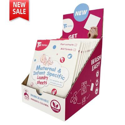 Bom preço Folhas de detergente para roupa que combatem manchas e removem sujeira on-line