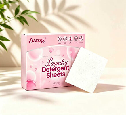 Folhas de Detergente Compacto Ecológico para Limpeza Profunda para Roupas Frescas