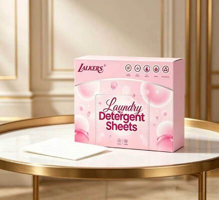 Folhas de Detergente Ecológico para Roupa com Limpeza Poderosa, Fragrância Personalizável e Fórmula à Base de Plantas