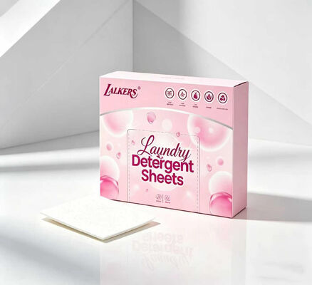 Folhas de Detergente para Roupa Natural Formula com Tamanho 11*14cm e 50% de Matéria Ativa para Limpeza Profunda