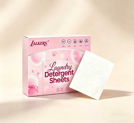 Bom preço Folhas de Detergente Ecológico para Roupa com Poder de Limpeza Forte e Fragrância Personalizável para Vida Sustentável on-line