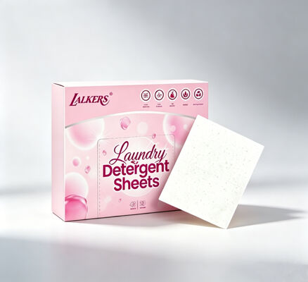 Folhas de Detergente Ecológico para Roupa com Fragrância Personalizável para Limpeza Poderosa