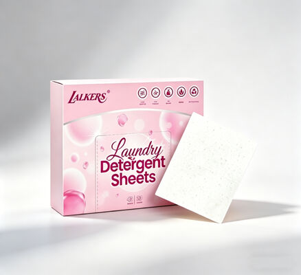 Folhas de Detergente Ecológico para Roupa com Remoção Profunda de Manchas, Zero Desperdício e Limpeza em Água Fria