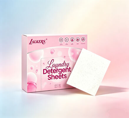 Folhas de Detergente Ecológico para Roupa com Remoção Profunda de Manchas e Fragrância Personalizável