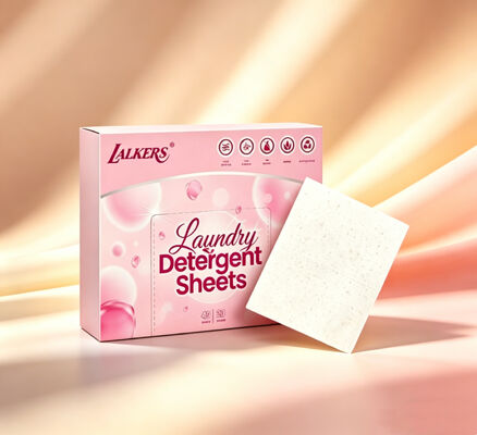 Folhas de Detergente Ecológico para Roupa com Poder de Limpeza Forte e Fragrância Personalizável