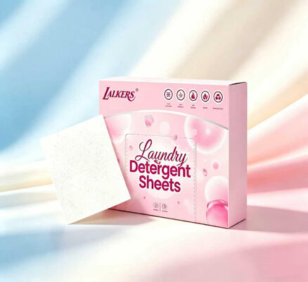 Folhas de detergente para roupa ecológicas com fórmula personalizada para remoção de sujeira pesada