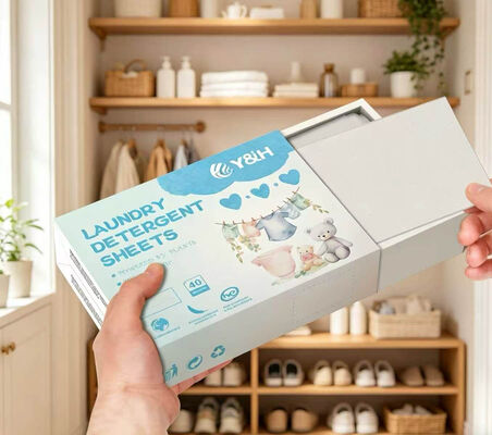 Bom preço Acção rápida, resistente à eliminação de manchas, limpador ecológico, folhas de detergente de roupa com fragrância personalizável on-line
