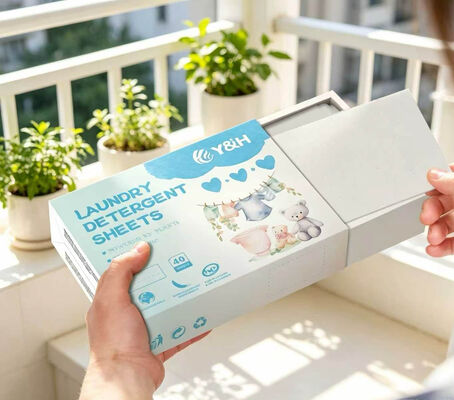 Folhas de Detergente Ecológico para Roupa com Remoção Profunda de Manchas e Fragrância Personalizável