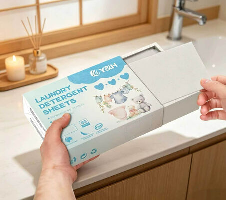 Bom preço Folhas de detergente de roupa ecológicas com remoção de manchas superior para roupas muito sujas em tamanho de 11 * 14cm on-line