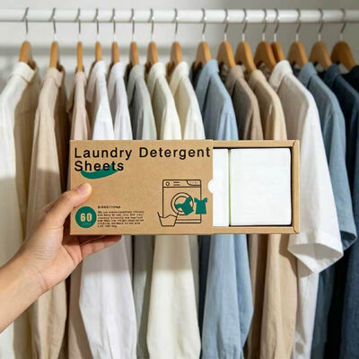 Folhas de Detergente Ecológico para Roupa com Poder de Limpeza Forte e Fragrância Personalizável