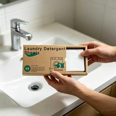 Bom preço Folhas biodegradáveis de detergente de roupa com fragrância personalizável e tamanho 11*14cm para limpeza profunda on-line