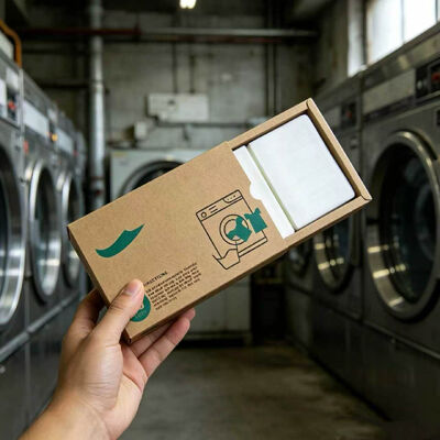 Folhas de detergente de roupa ecológico removem manchas profundamente com fragrância personalizável