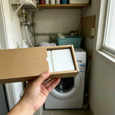 Folhas de detergente de roupa sem resíduos e ecológicas com forte poder de limpeza para manchas persistentes