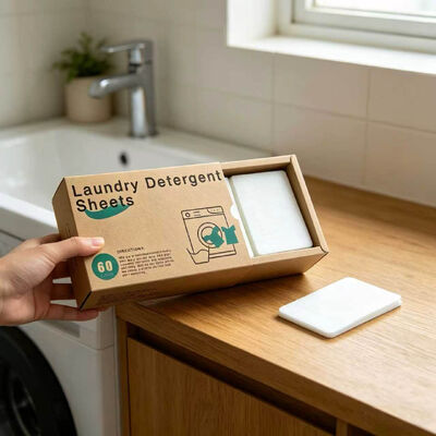 Bom preço Compatível com água fria, de rápida dissolução, ecológico, folhas de detergente de roupa para manchas resistentes on-line