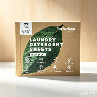 Resistência industrial Folhas de detergente de roupa ecológicas para manchas duras e limpas