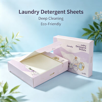 Folhas de detergente para a roupa ecológicas com limpeza forte e fragrância personalizável