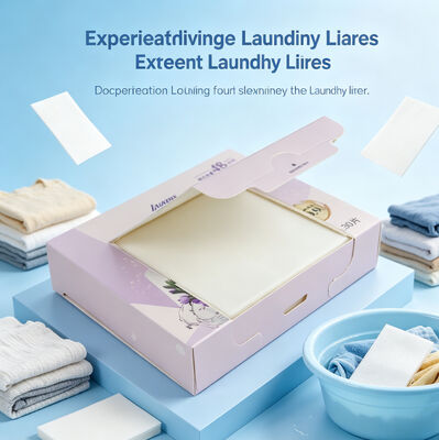 Folhas de detergente de roupa ecológicas e seguras para bebés com resistência comercial para manchas resistentes
