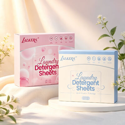 Folhas de detergente para roupa limpa ecológicas com removente de manchas resistente e fragrância personalizável