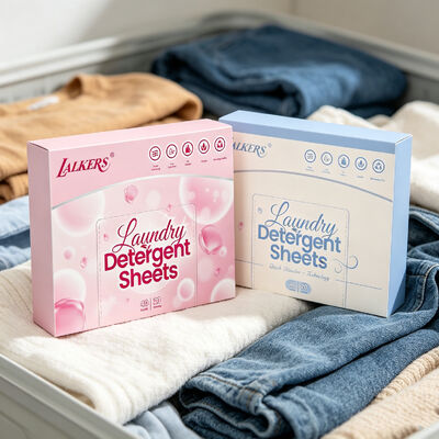 Folhas de Detergente Ecológico para Roupa com Poder de Limpeza Forte e Fragrância Personalizável