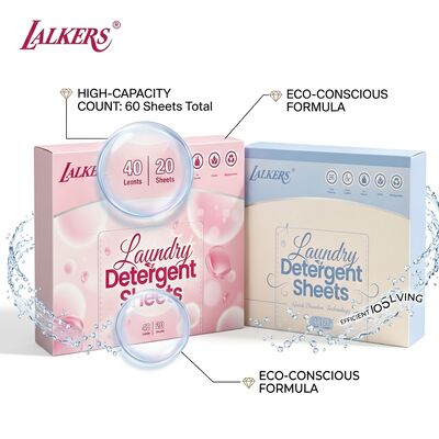 Bom preço Folhas de detergente para roupa 100% à base de plantas e sem desperdício com tiras pré-medidas para limpeza ecológica on-line