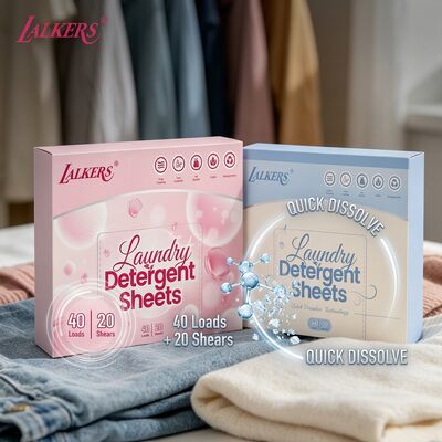 Bom preço 100% de origem vegetal, sem resíduos, folhas de detergente pré-medidas para roupa, tiras ecológicas para roupa on-line