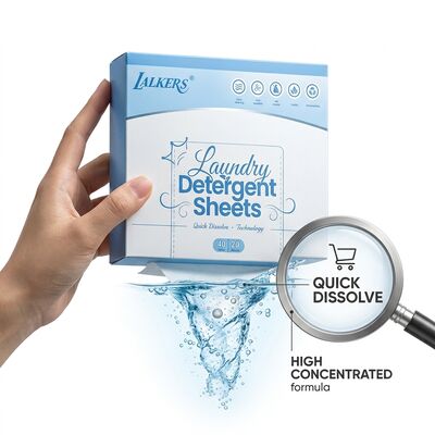 Bom preço Folhas de detergente para roupa com pH neutro de 7,0 para segurança de lavagem manual on-line