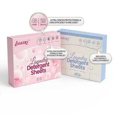 Bom preço Folhas de detergente para roupa com extrato de óleo de coco com perfume fresco de 72 horas e suavização de tecido incorporada on-line