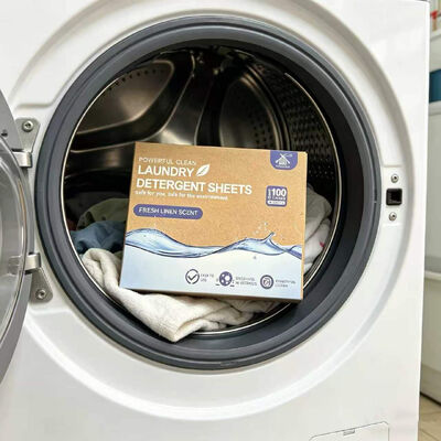 Bom preço Espaço poupado Folhas de detergente de roupa com surfactante à base de plantas e porções individuais pré-dimensionadas on-line