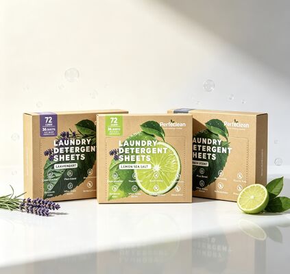 Bom preço Folhas de Detergente para Roupa de Força Comercial à Base de Plantas para Eliminar Manchas de Gordura Teimosas online