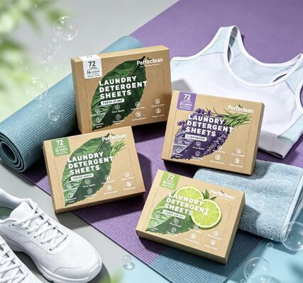 Bom preço Folhas de detergente para roupa ecológicas com surfactante à base de plantas para poder de remoção profunda de manchas e embalagem compostável online
