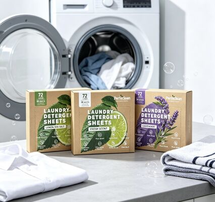 Bom preço Folhas de Detergente de Roupa Hipoalergênico com Surfactante à Base de Plantas, Suave para Pele Sensível online