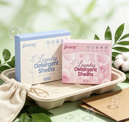 Folhas de Detergente para Roupa Derivadas de Plantas Não Tóxicas, Seguras para Roupas de Bebê e Roupa de Cama