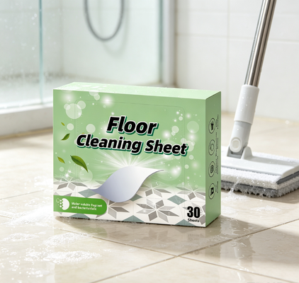 Folha Biodegradável para Limpeza de Pisos com Surfactante à Base de Plantas para Limpeza Profunda 11x14cm por Tira