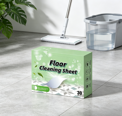 Folha de Limpeza de Piso Biodegradável Amiga de Crianças e Animais com Fórmula Concentrada para Todos os Pisos Duros