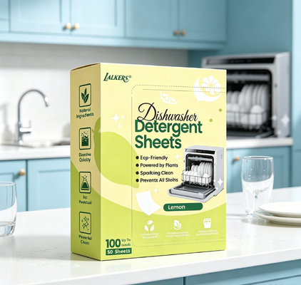 Folhas Biodegradáveis para Lavar Louça Zero Resíduo 11x14cm por Tira para Remoção de Gordura Pesada da Cozinha