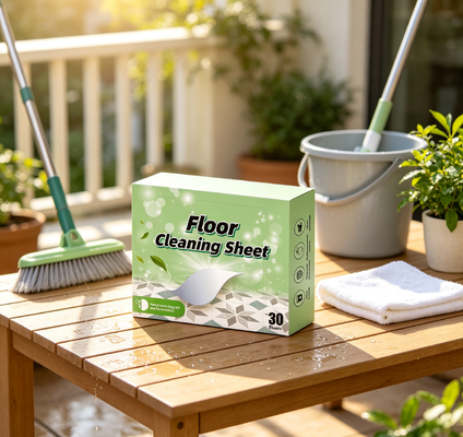 11x14cm por tira comprimidos de limpeza de piso com mais de 55% de ingrediente ativo e surfactante à base de plantas